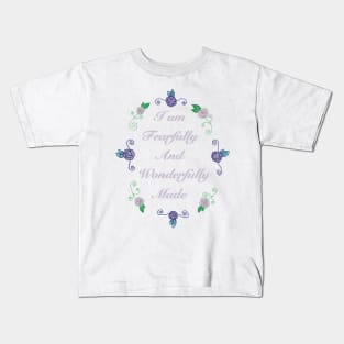 Fearfully and Wonderfully Made 3.0 (Large Print) Kids T-Shirt